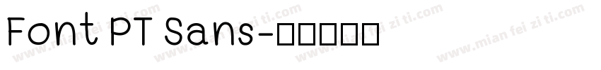 Font PT Sans字体转换